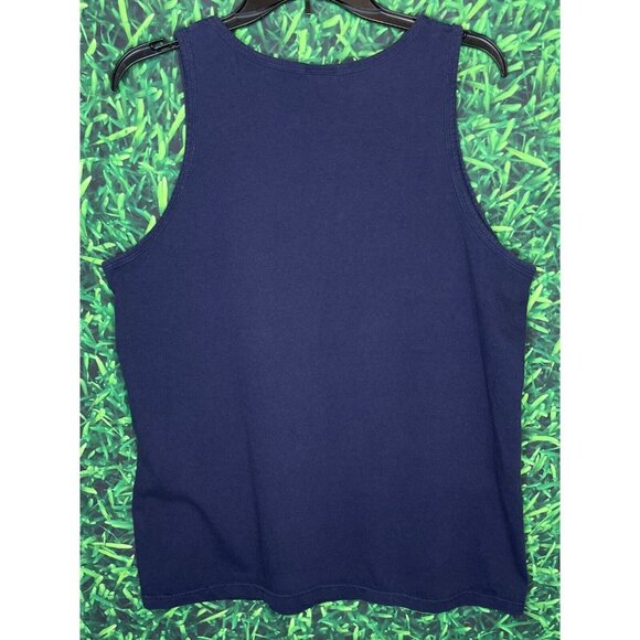 Auburn Tigers AU War Eagle Delta Delta Delta Sorority Blue Men’s Large Tank Top - Picture 2 of 3